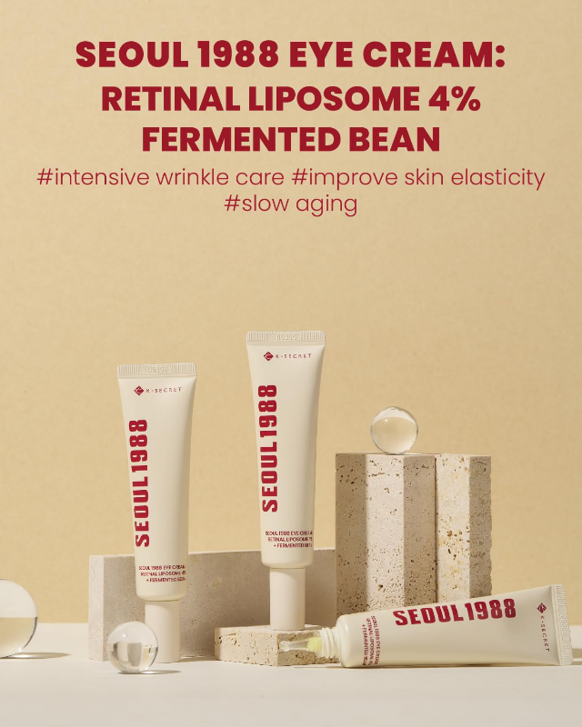 KSecret Seoul 1988 Eye Cream : Retinal Liposome 4% + Fermented Bean 30ml
